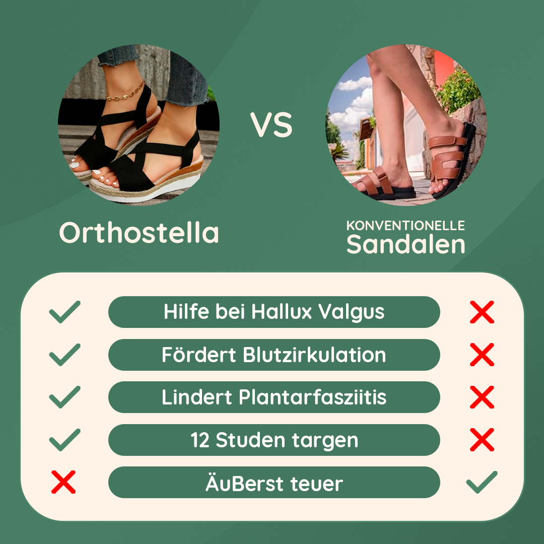 OrthoStella - ergonomische schmerzlindernde Sandalen für Damen