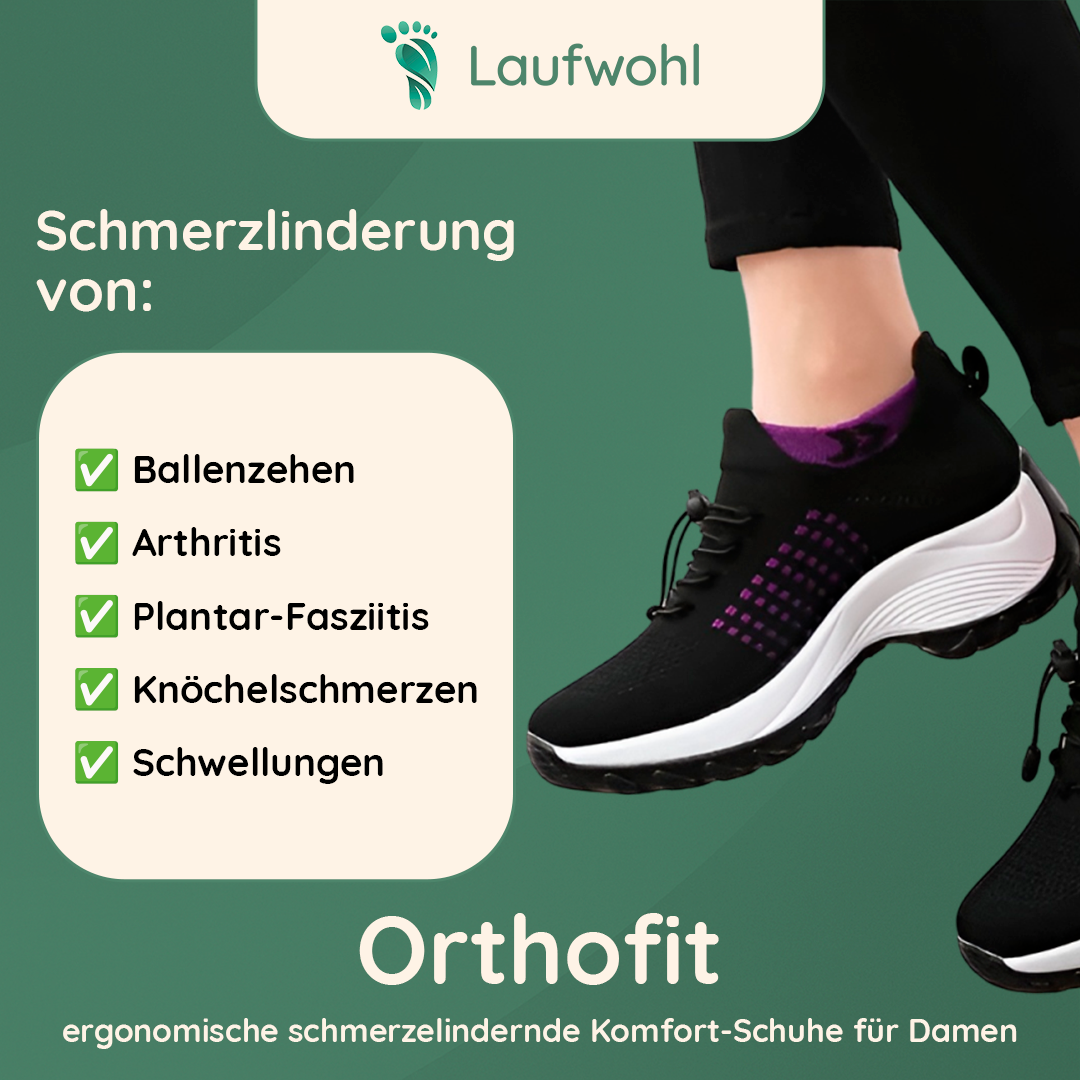 Orthofit - ergonomische schmerzlindernde Komfort-Schuhe für Damen